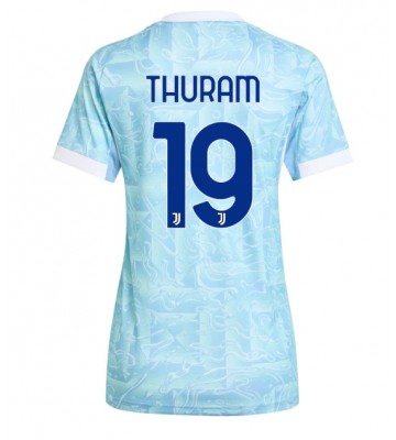 Juventus Khephren Thuram #19 Segunda Equipación Mujer 2025-26 Manga Corta Juventus Khephren Thuram #19 Segunda Equipación Mujer 2025-26 Manga Corta